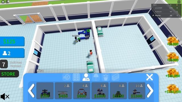 BUILDING A HOSPITAL in ROBLOX HOSPITAL TYCOON смотреть онлайн
