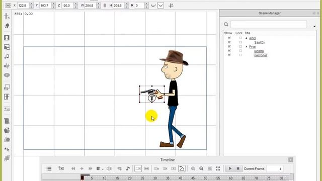CrazyTalk Animator 2 привязка объектов к движущимся персонажам. Видео №4. смотреть онлайн
