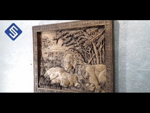 3D картина на фрезерном станке ЧПУ Start. Savinsname.