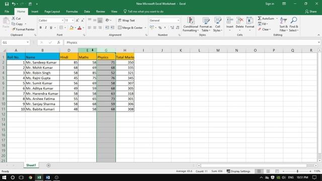 Excel 2019- Hide and unhide the row and column | Microsoft Excel Tutorial смотреть онлайн