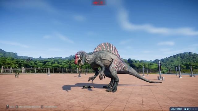 Tyrannosaurus Rex Vs Spinosaurus Breakout & Fight - Jurassic World Evolution Dinosaurs Fighting