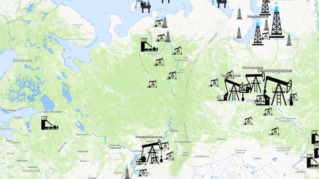 Месторождения Нефти, Газа, Угля и Урана в России на карте смотреть онлайн