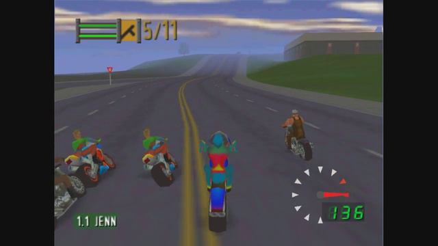 Road Rash 64 [USA] Nintendo 64 смотреть онлайн