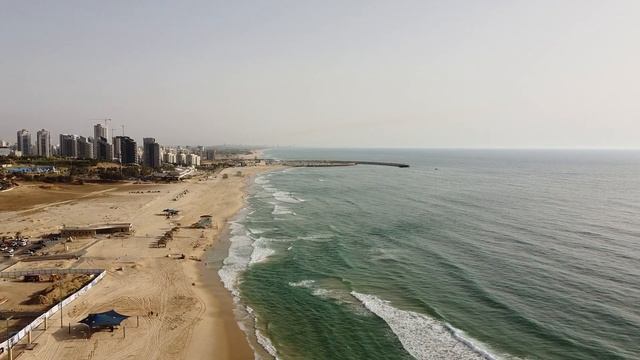 Средиземное море Ашдод Израиль Ashdod ISRAEL смотреть онлайн