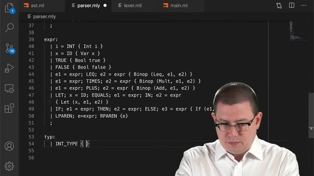 Adding Types to SimPL Interpreter | OCaml Programming | Chapter 9 Video 33 смотреть онлайн