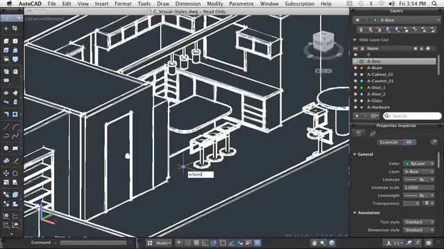 AutoCAD for Mac: Using Visual Styles смотреть онлайн