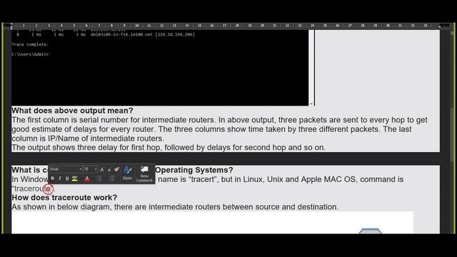 4-Network Monitoring Tool TraceRt-Traceroute command, find all Hops between Source and Destination смотреть онлайн