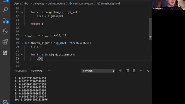 Galvanize DSI Technical Interview Coding Prep, Part 8: Writing and analyzing Sigmoid смотреть онлайн