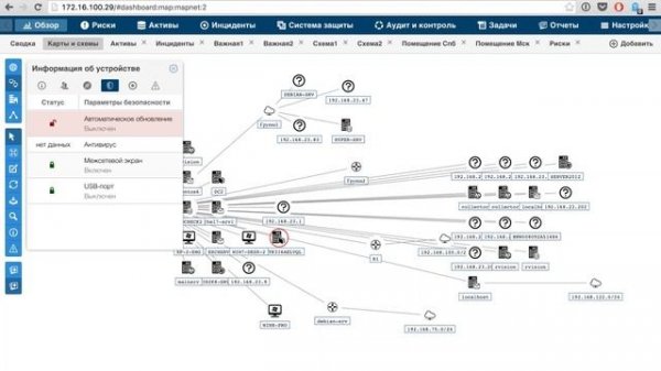 Кейс: визуализация ИТ-инфраструктуры в R-Vision SGRC 1.6
