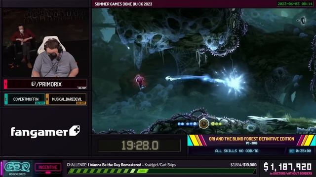 Ori and the Blind Forest Definitive Edition by Primorix in 29:24 - Summer Games Done Quick 2023 смотреть онлайн