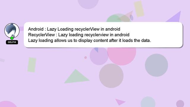 Android : Lazy Loading recyclerView in android смотреть онлайн
