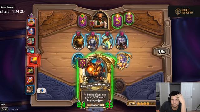 Double Golden Razorgore | Dogdog Hearthstone Battlegrounds смотреть онлайн