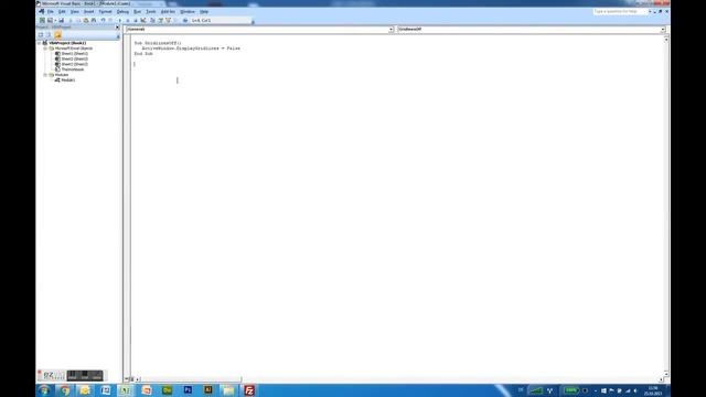 Turn Gridlines Off - VBA Macros - Tutorial - MS Excel 2007, 2010, 2013