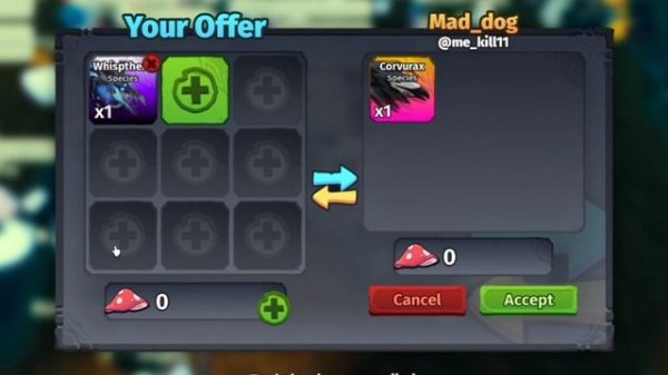 TRADING WHISPTHERA! ☠️? || Creatures of Sonaria