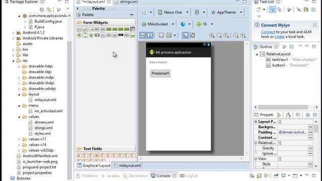 Android + Eclipse. 03. Layout (View), Clase R y Actividades. смотреть онлайн