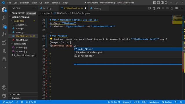 How to create a readme file in vs code смотреть онлайн