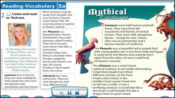 Excel 5 Page58 Mythical Creatures