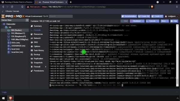 Running A Docker Host in a Proxmox VE LXC Linux Container (CT)