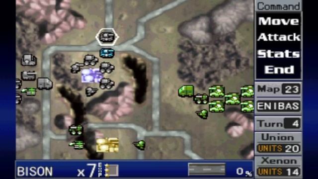 Во что поиграть? ? Nectaris Military Madness ? Прохождение / Ps1 gameplay сложная новая кампания #4 смотреть онлайн