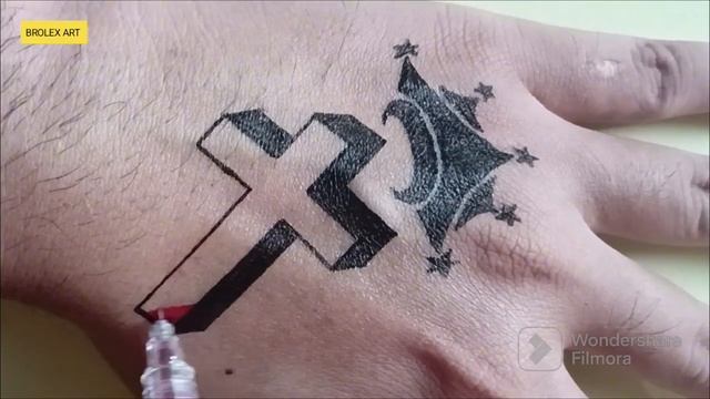 Tattoo Ideas By Pen || Tattoo Making Art