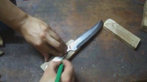 Накладки Рукояти ножа из Дуба и березы Своими руками