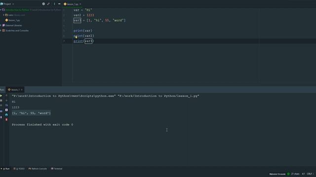 Уроки python 3 - переменные и типы данных - #4 смотреть онлайн