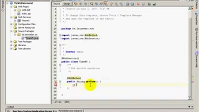 Tutorial "creating web services" with NetBeans part1 смотреть онлайн