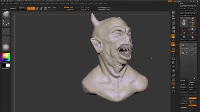 Zbrush Sketching: Crazy Demon With Anthony Jones (2 Of 2)