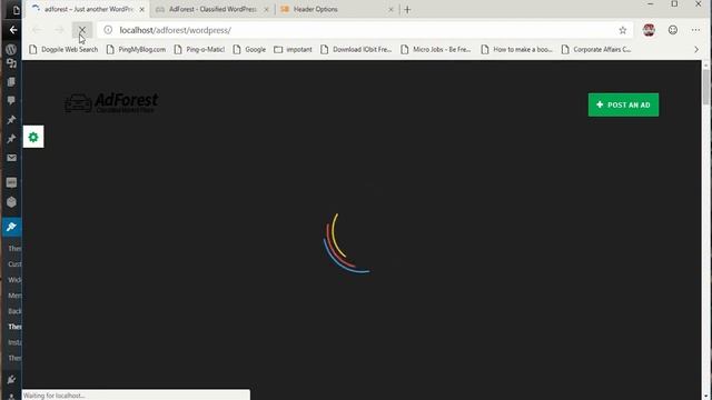 Header Settings - AdForest Classified Ad WordPress Theme setup смотреть онлайн