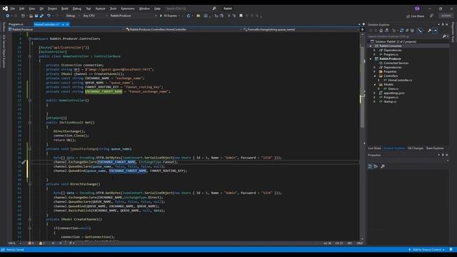 Asp.Net Core RabbitMQ and Fanout Exchange смотреть онлайн