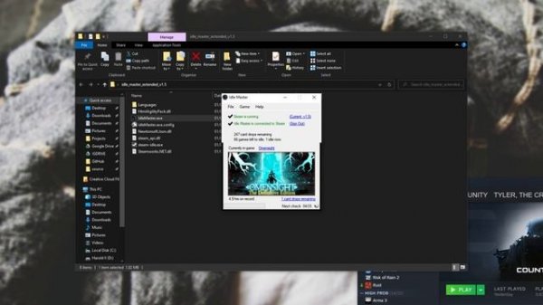 Fastest way to idle for Steam Cards - Full Guide [Steam Idle Master Extended]