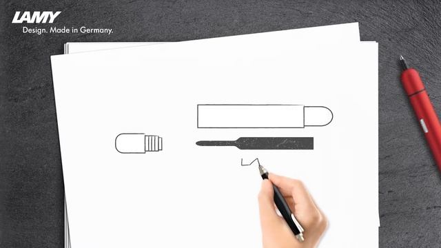 Замена стержня в шариковой ручке LAMY pico смотреть онлайн