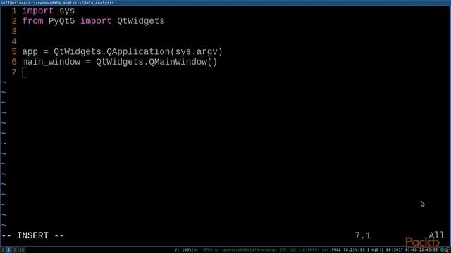 Learning Python Data Analysis : Introducting PyQT and MatplotLib | packtpub.com смотреть онлайн