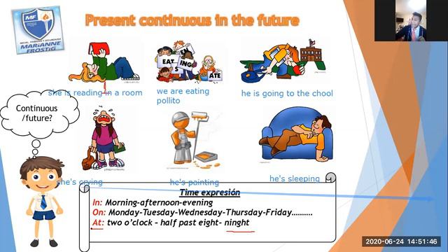5th secondary - Present continuous in the future смотреть онлайн