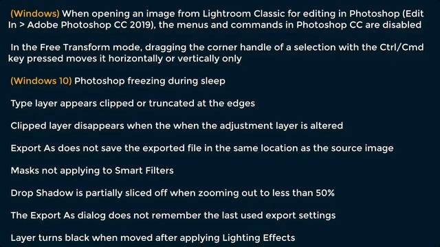 Important Issues Fixed in Adobe Photoshop CC 2019 v20.0.2 (January Release) смотреть онлайн