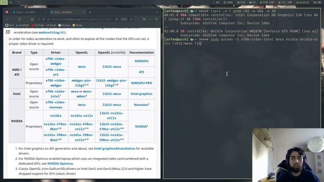 Steam (Dota 2) on Arch Linux! смотреть онлайн