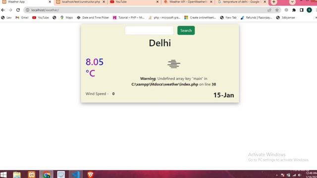 Create a weather APP || weather APP in PHP || Weather APP in PHP смотреть онлайн