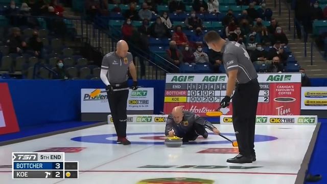 Draw 10 - 2021 Tim Hortons Curling Trials - Bottcher vs. Koe смотреть онлайн
