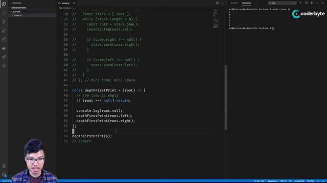 Depth First & Tree Traversals (Pre, In, Post) Explained смотреть онлайн