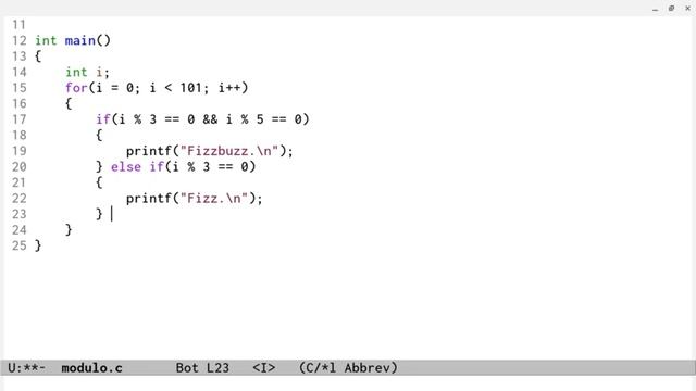 C Programming Tutorial - Modulo Fizzbuzz Challenge смотреть онлайн