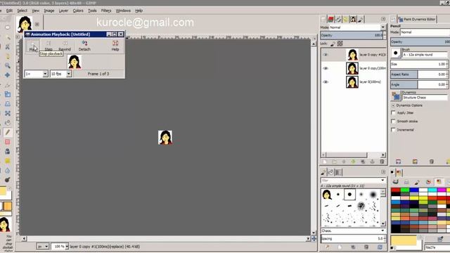 Making Pixelart Animated GIF with GIMP (Timelapse) смотреть онлайн