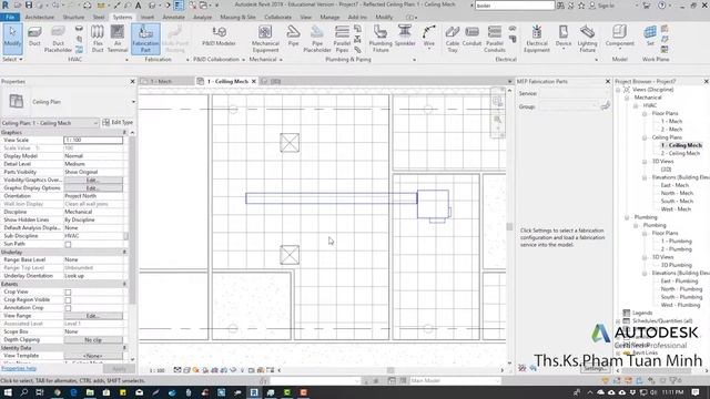 Hướng dẫn sử dụng Revit MEP 2019 | Bài 52: Cách convert toàn bộ hệ thống hvac sang fabrication part смотреть онлайн
