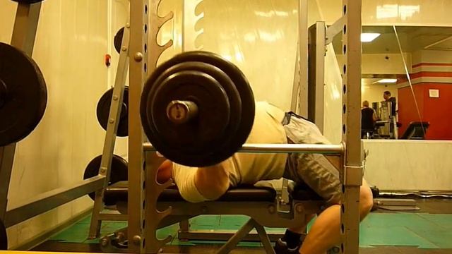 Жим лежа 170 на 2 раза. смотреть онлайн