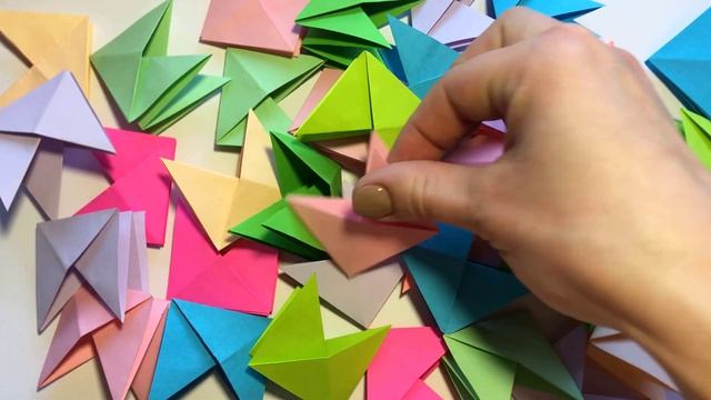 Игрушка АНТИСТРЕСС из бумаги БЕЗ КЛЕЯ / Оригами /Toy ANTI-STRESS made of paper WITHOUT ADHESIVE смотреть онлайн
