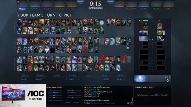 Dota 2: Miracle and Aloha Dance Dicussing Strategy смотреть онлайн