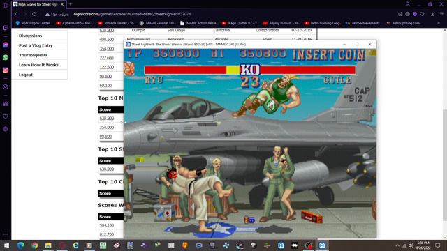 Street Fighter II The World Warrior [sf2] - MAME (Highscore.com 779100) смотреть онлайн