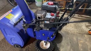 Снегоуборщик Master Yard. Запуск после трёх лет простоя.