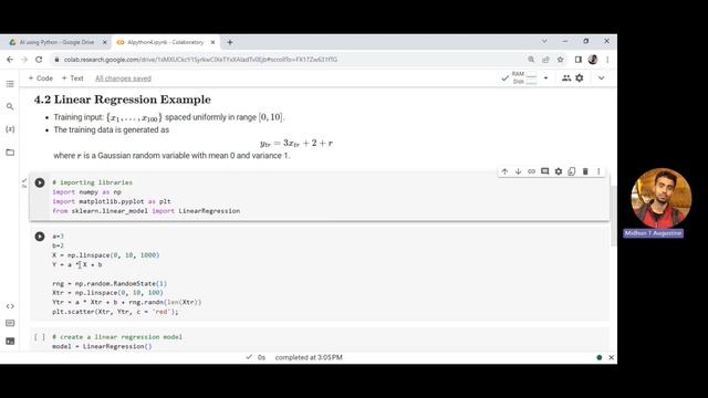 4. Linear Regression | AI using Python смотреть онлайн