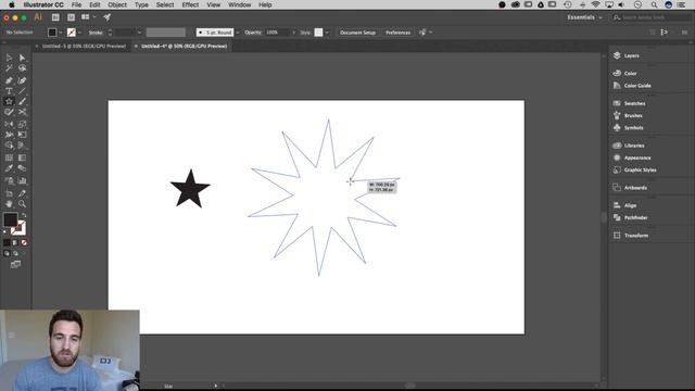 How to Make a Star | Illustrator Tutorial смотреть онлайн