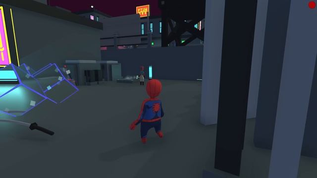 КИБЕРПАНК ДЖЕДАЙ VS РОБОТЫ HUMAN FALL FLAT пластилиновые герои ВОЛОДЯ Человек Паук Железный Человек смотреть онлайн